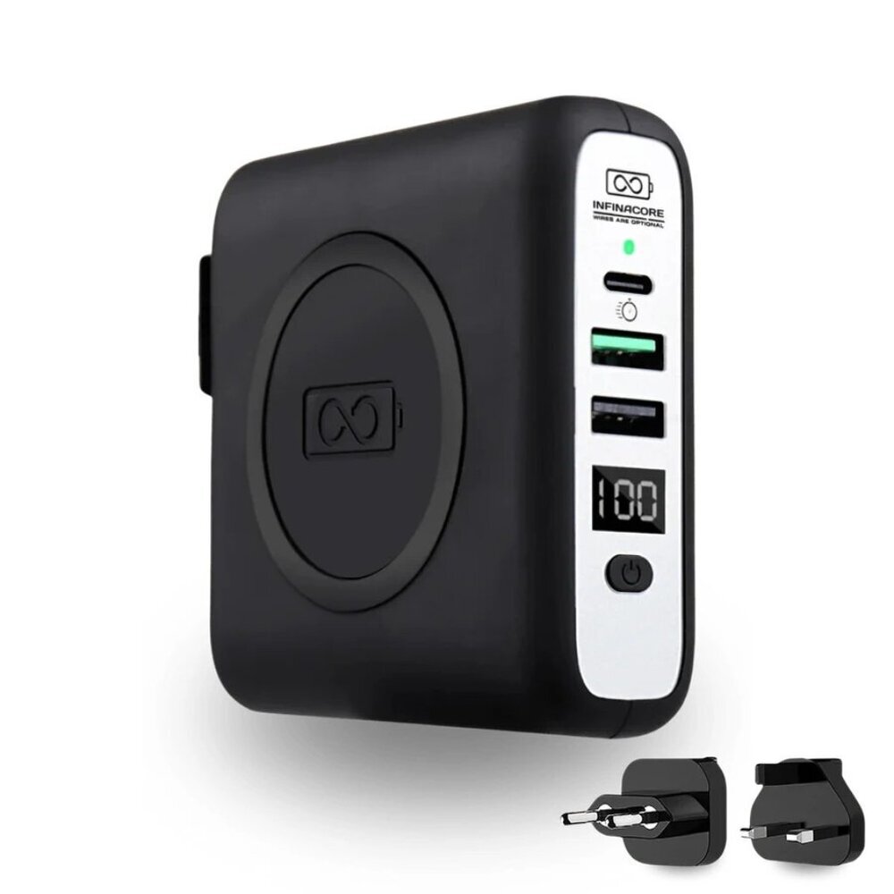 InfinaCore P3 Wireless Travel Portable Charger Bank